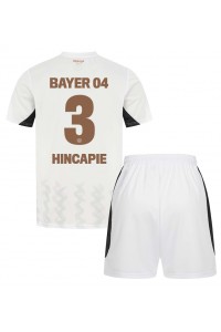 Bayer Leverkusen Piero Hincapie #3 Babyklær Borte Fotballdrakt til barn 2024-25 Korte ermer (+ Korte bukser)